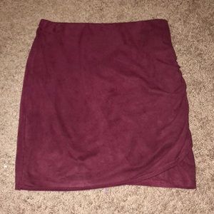 LA hearts suede skirt